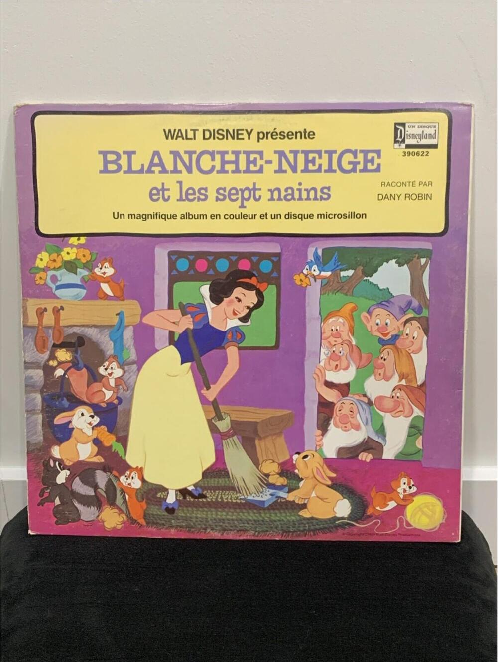 Walt Disney Blanche-Neige et les Sept Nains LP Vinyl Canada Pressing EUC